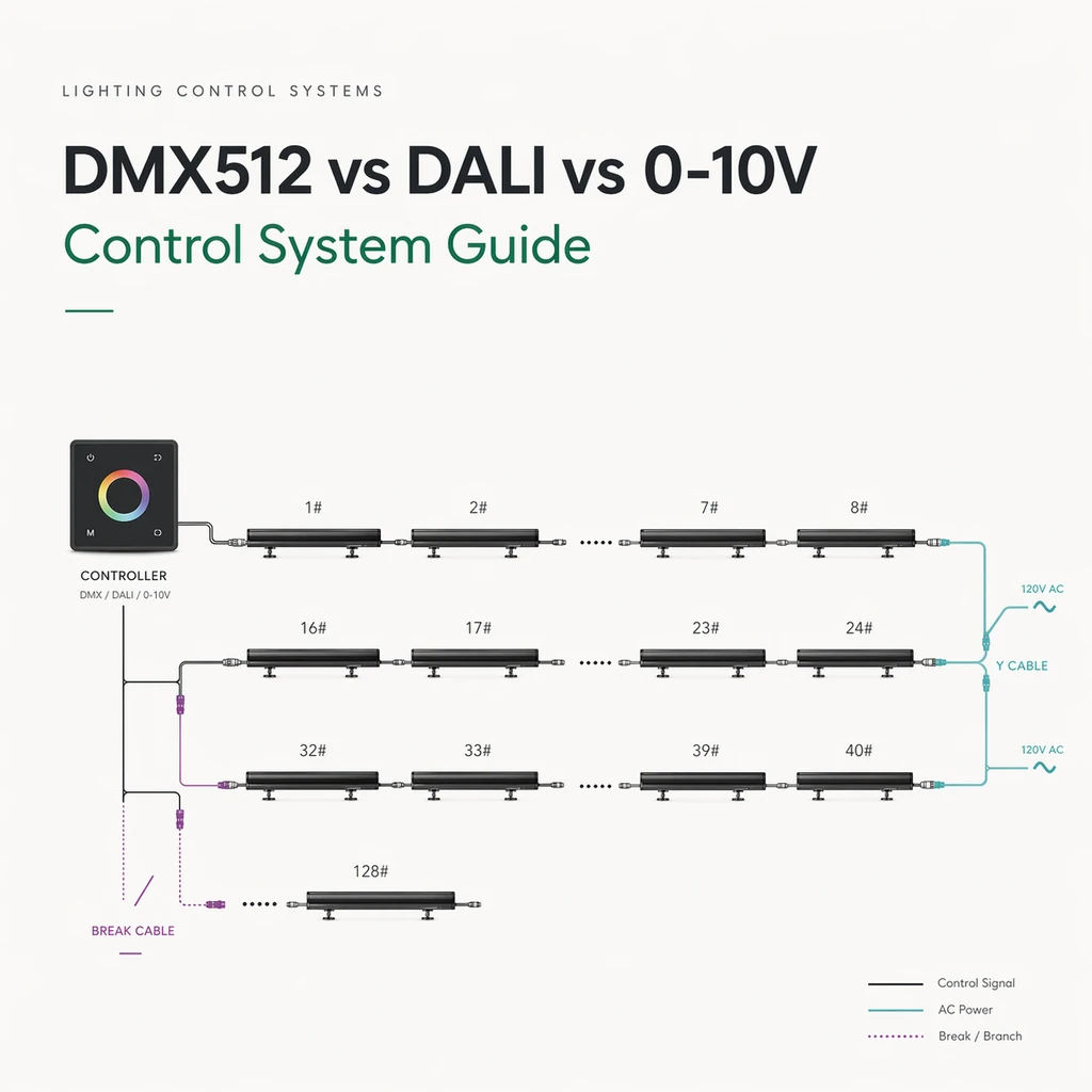 DMX512 vs DALI vs 0-10V — Choosing the Right Control Protocol