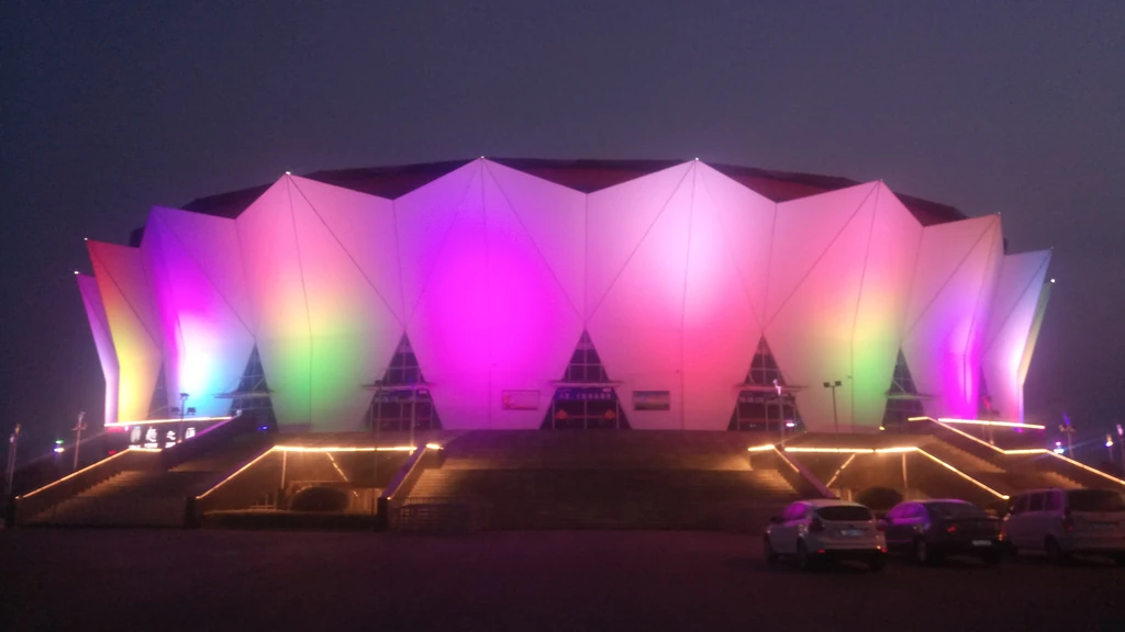 Henan Yongcheng Gymnasium Stadium Facade Lighting