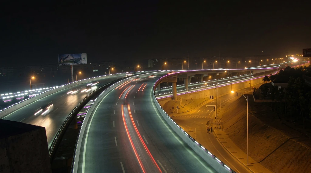 Mianyang Overpass Architectural Lighting Project | Urban Interchange Illumination