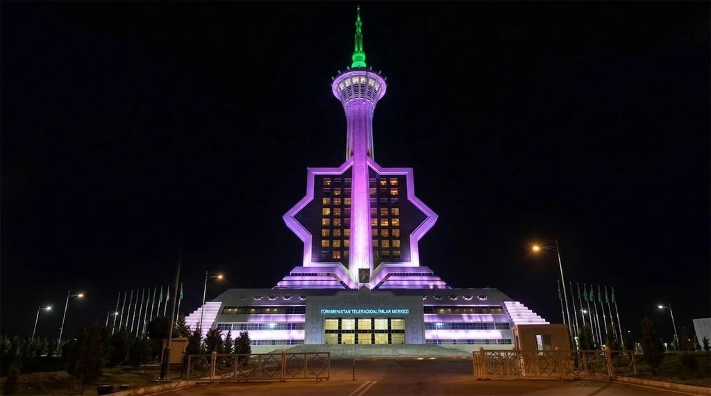 Turkmenistan Landmark Tower | Architectural Facade & Monument Lighting Project
