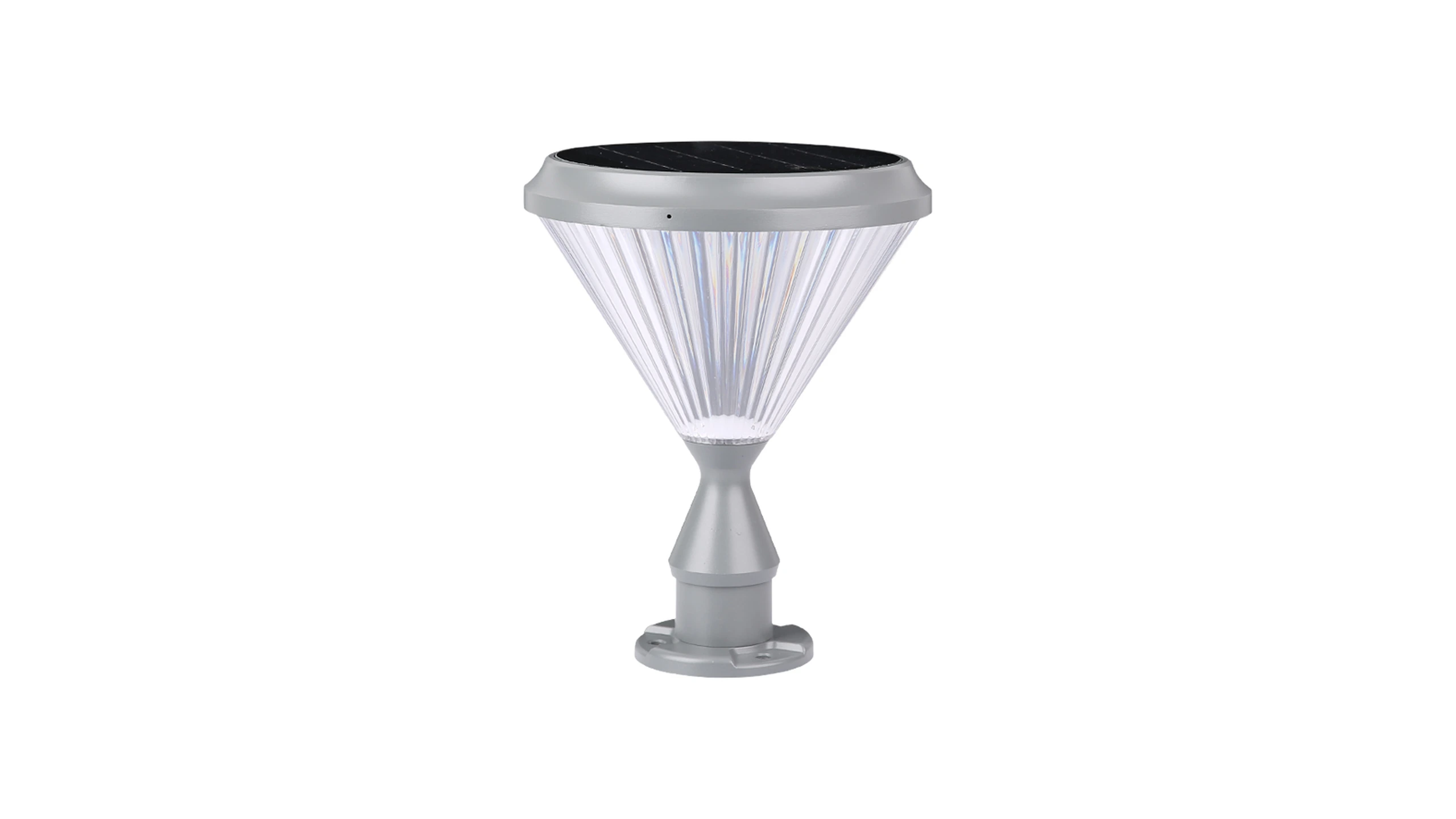 SPL-5405 sand gray solar pillar top light modern finish