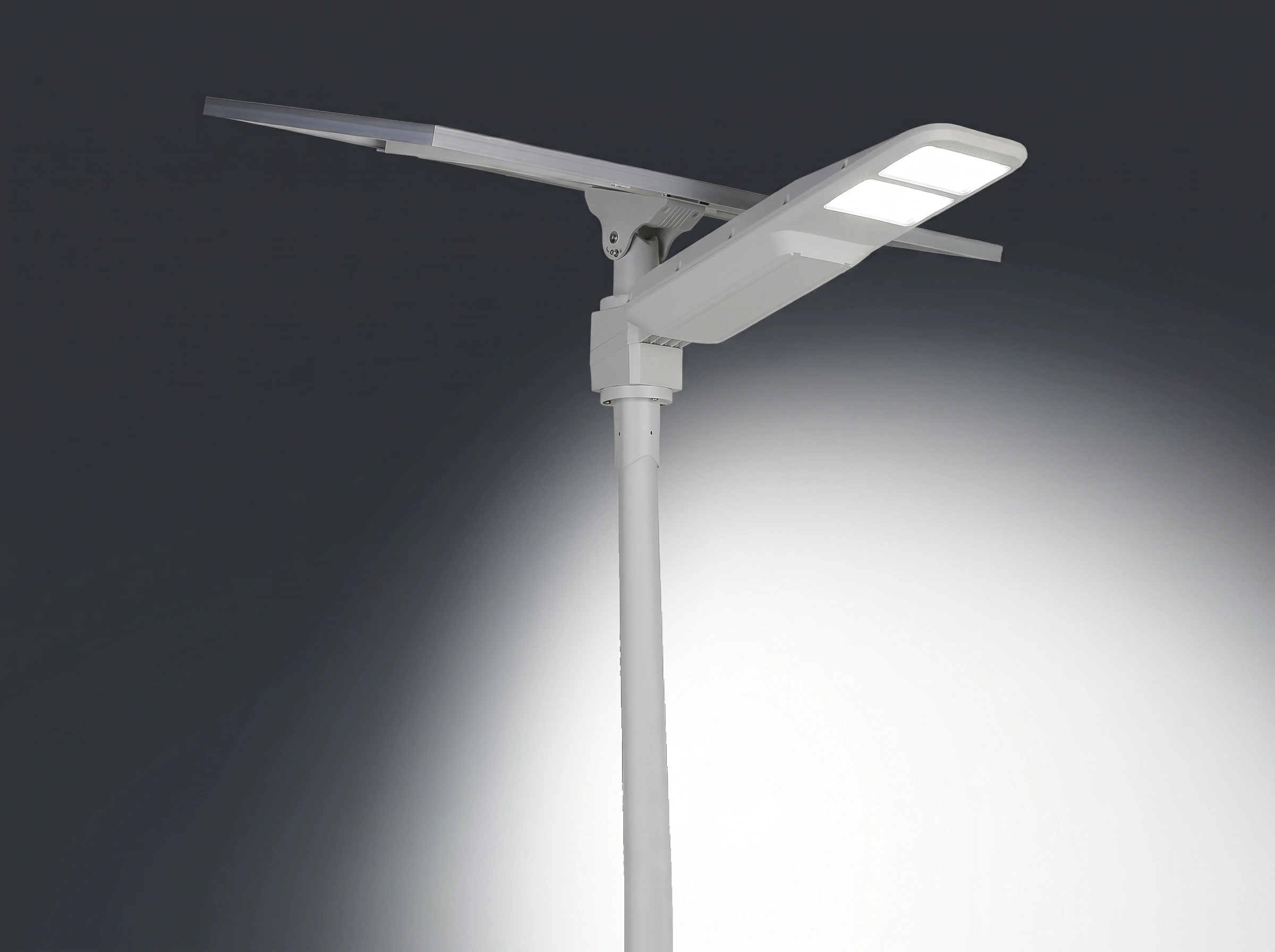 Type II batwing roadway optics official solar version warm white illumination