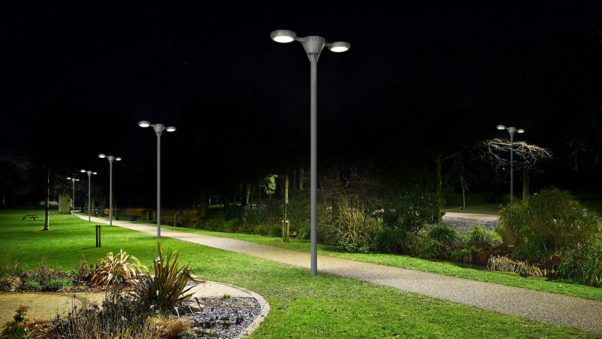 SSL-2005 civic plaza walkway commercial application