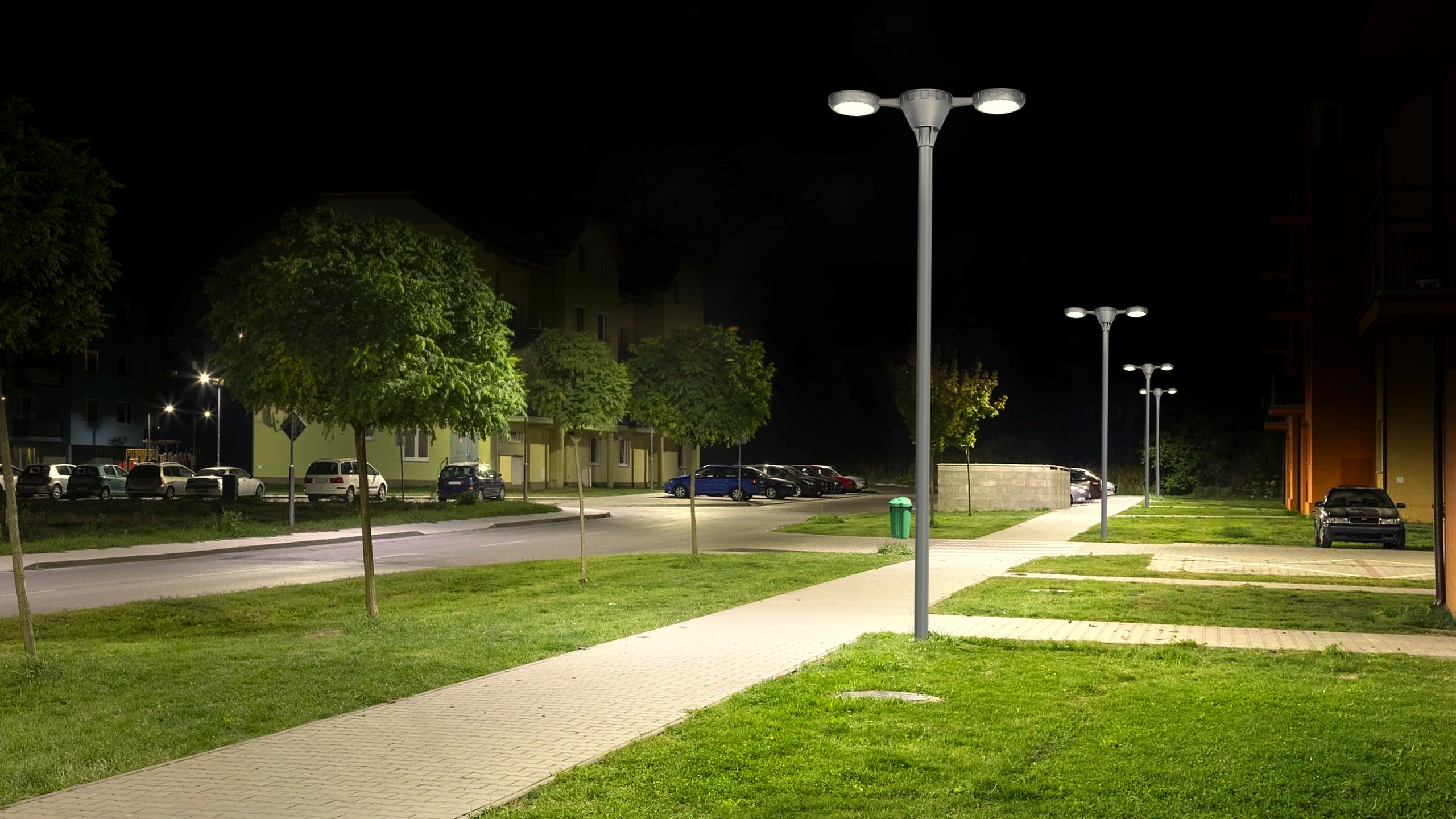 SSL-2005 urban park pathway commercial application