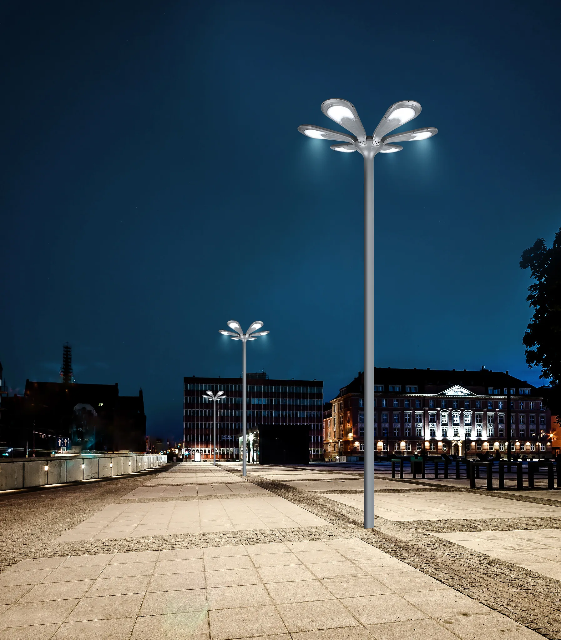 SSL-5105 installed in public park plaza