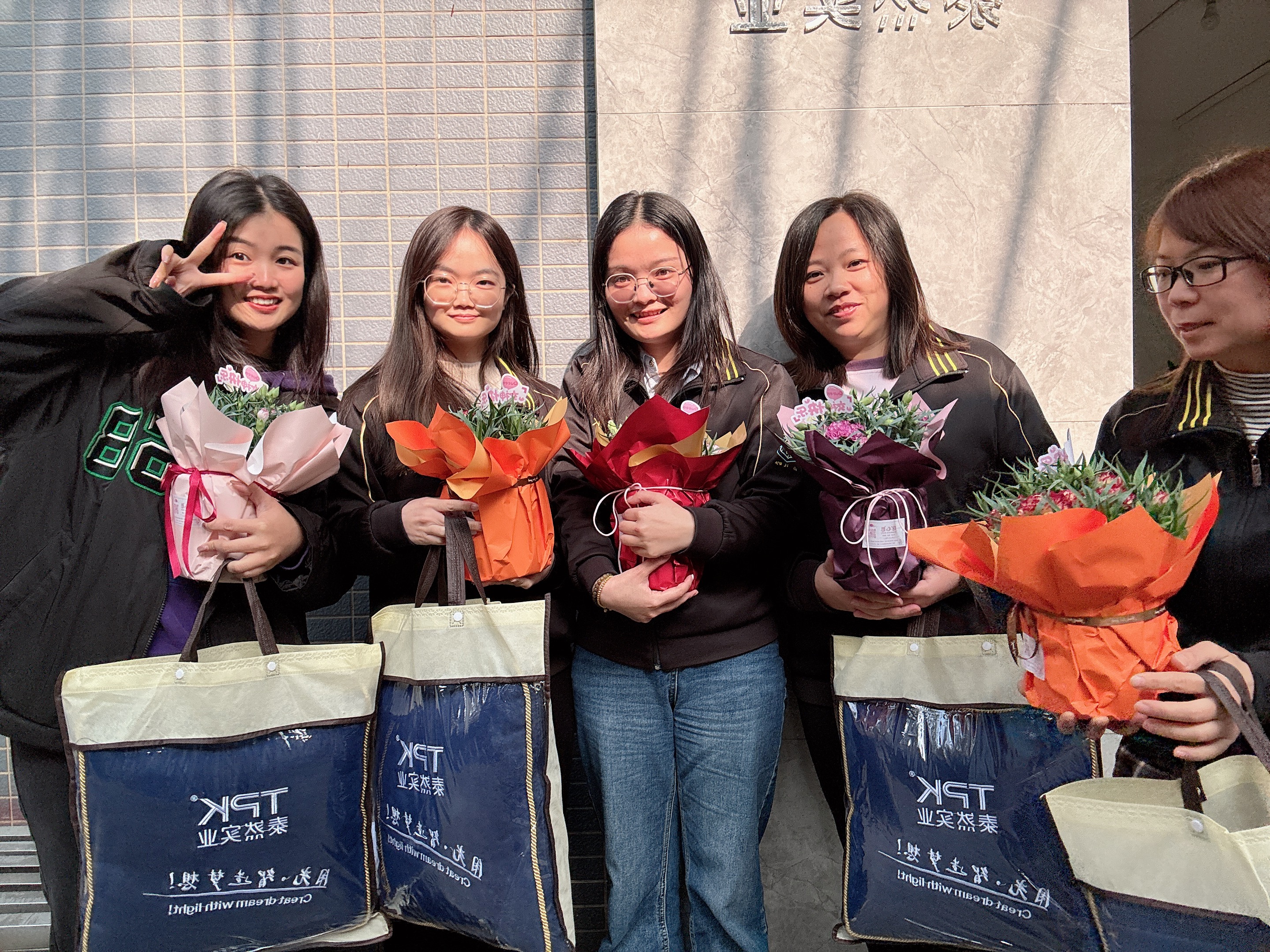 Female colleagues at TPK Lighting on International Women’s Day 2024.