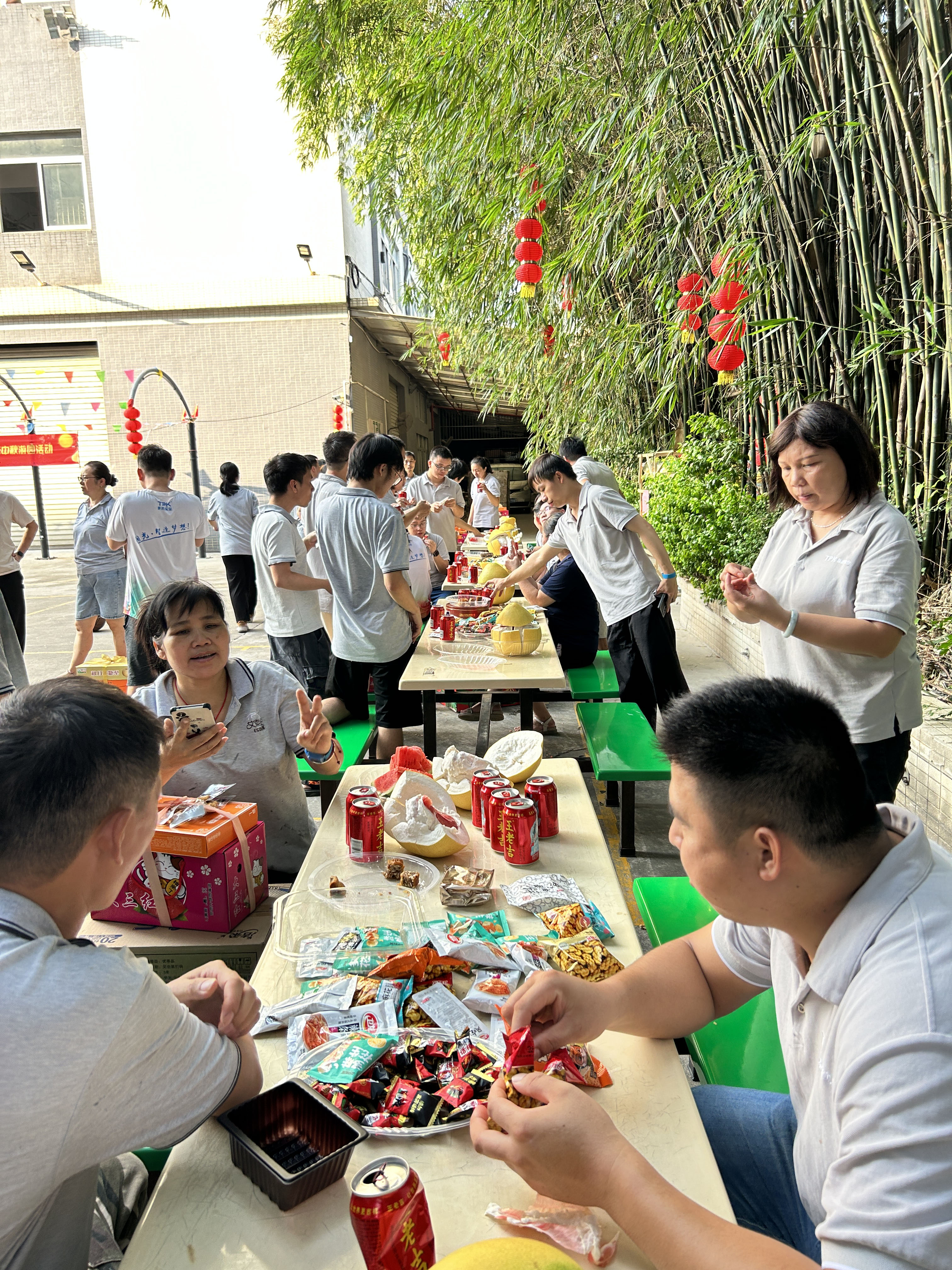 The TPK Lighting team at the 2023 Mid-Autumn Festival celebration.