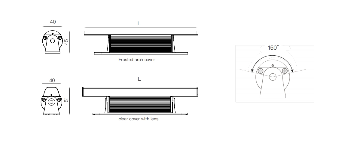 LLS-COVE-W40 dimensions and overview drawing