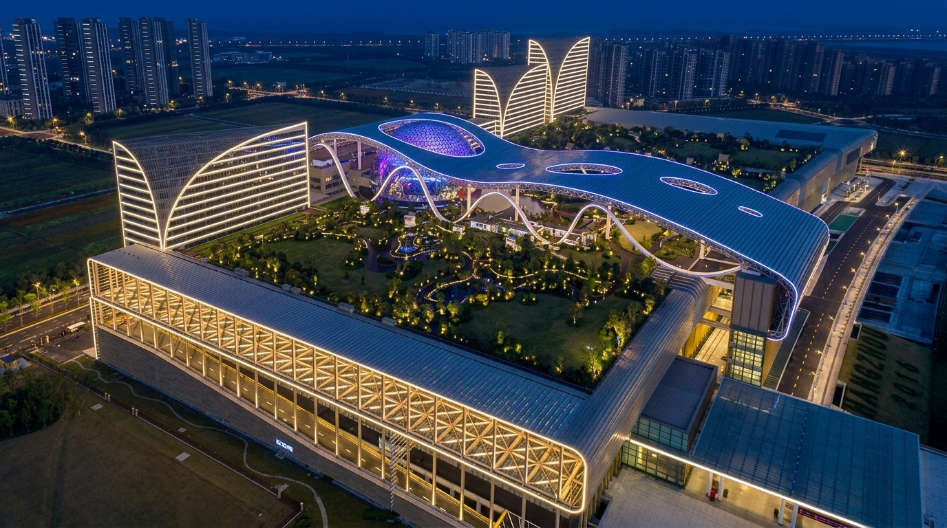 LED architectural facade lighting for Hangzhou International Expo Center Project
