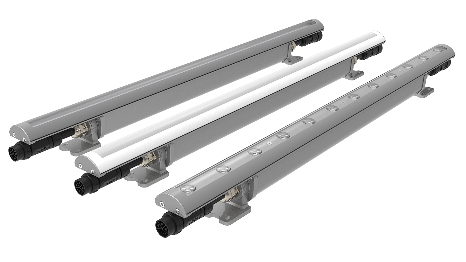 LLS-WZB-W40 IP66 ETL listed outdoor LED linear strip 8–30W with 180° rotary angle for architectural building and garden lighting