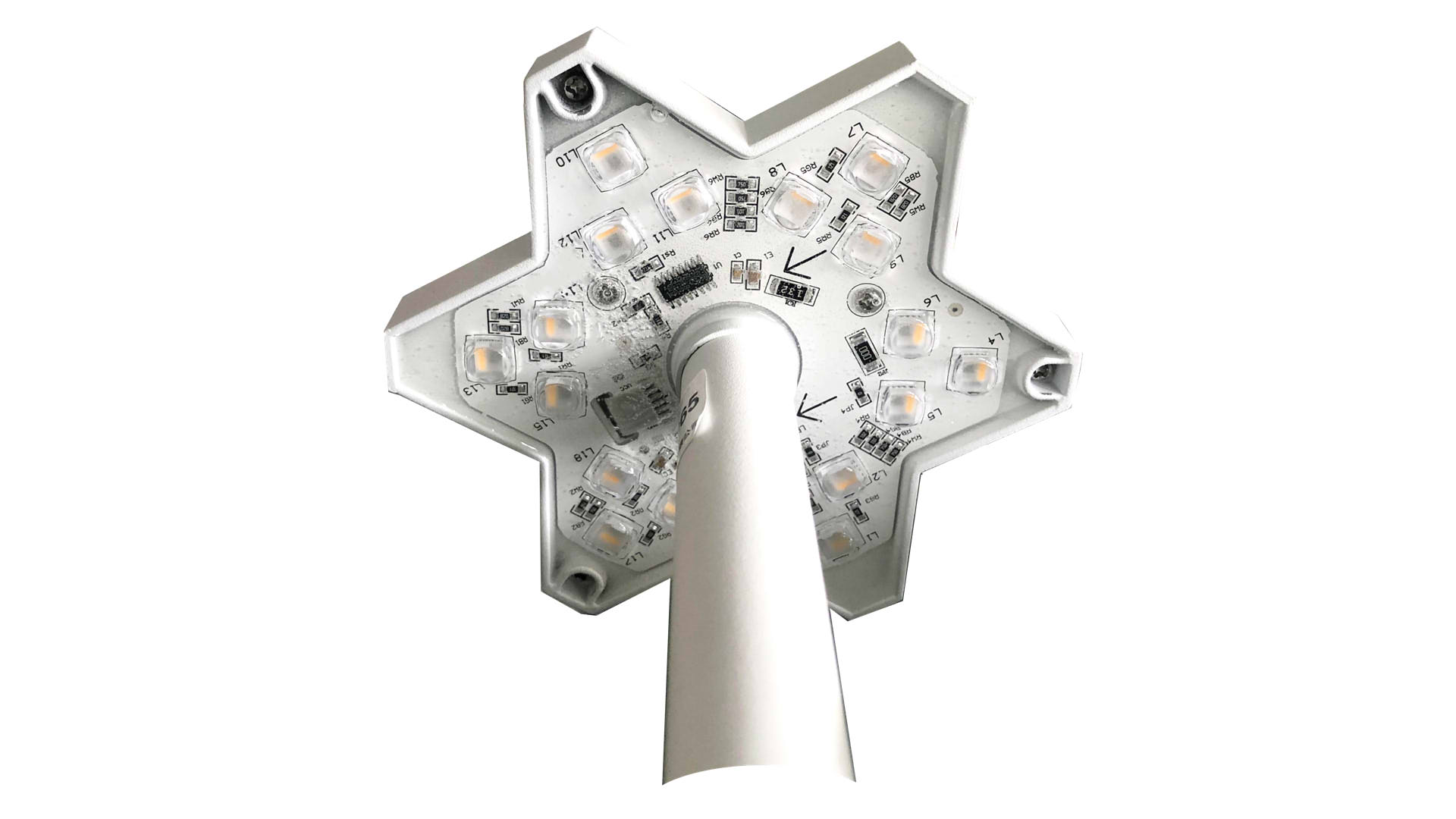 LPM-HEX130 LED pixel light dimensional layout