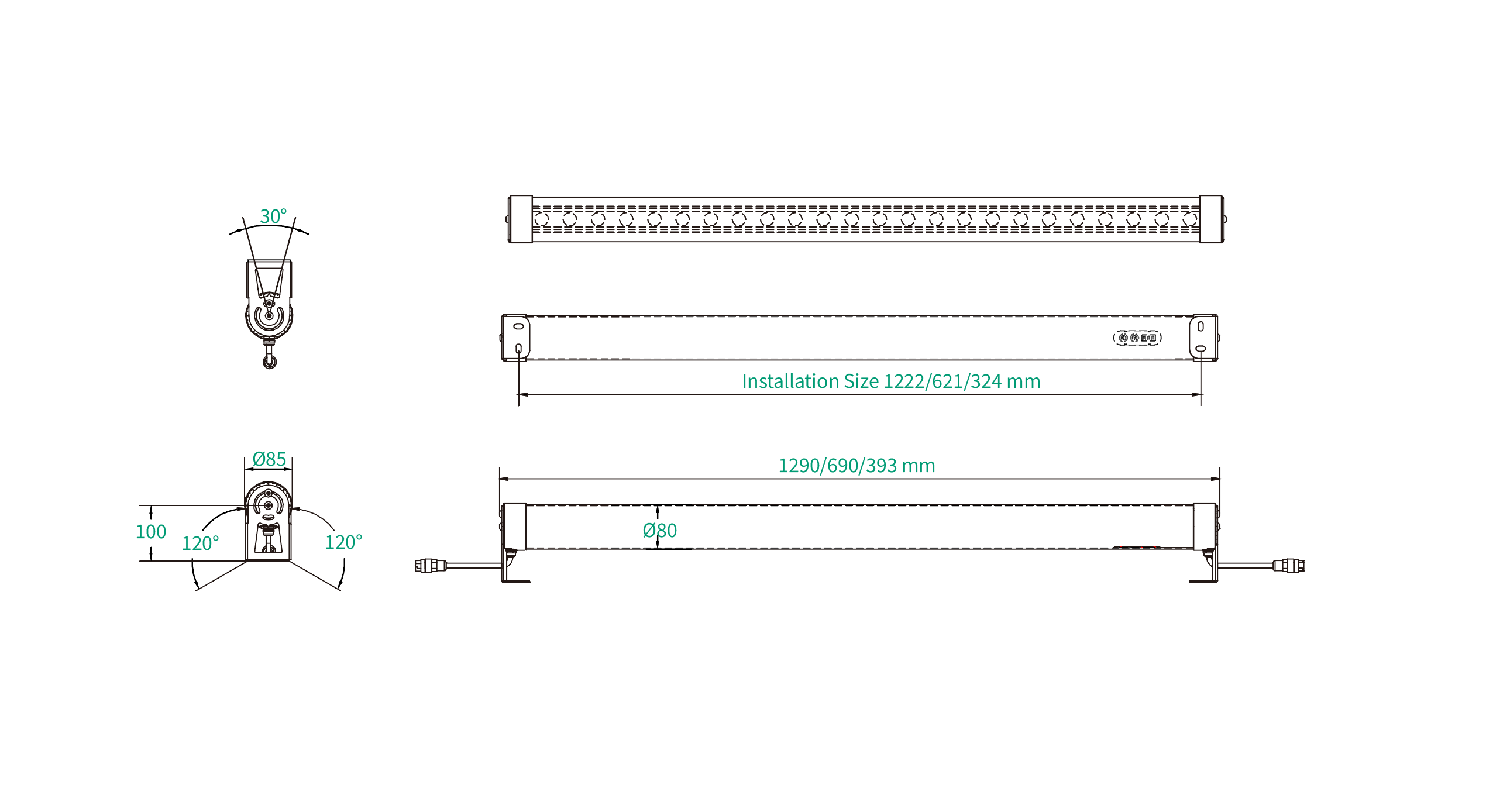 LED Wall Washer installation details