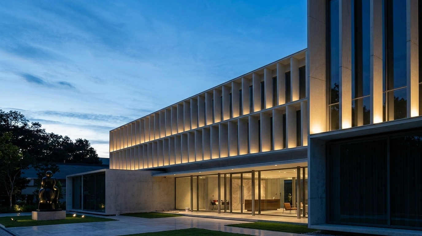 SP-EA-R225 LED floodlight facade lighting application