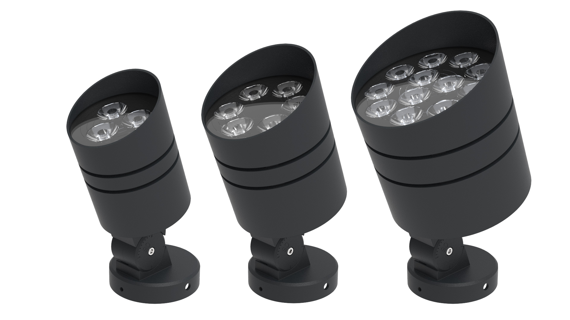 SP-PZT LED floodlight detail view