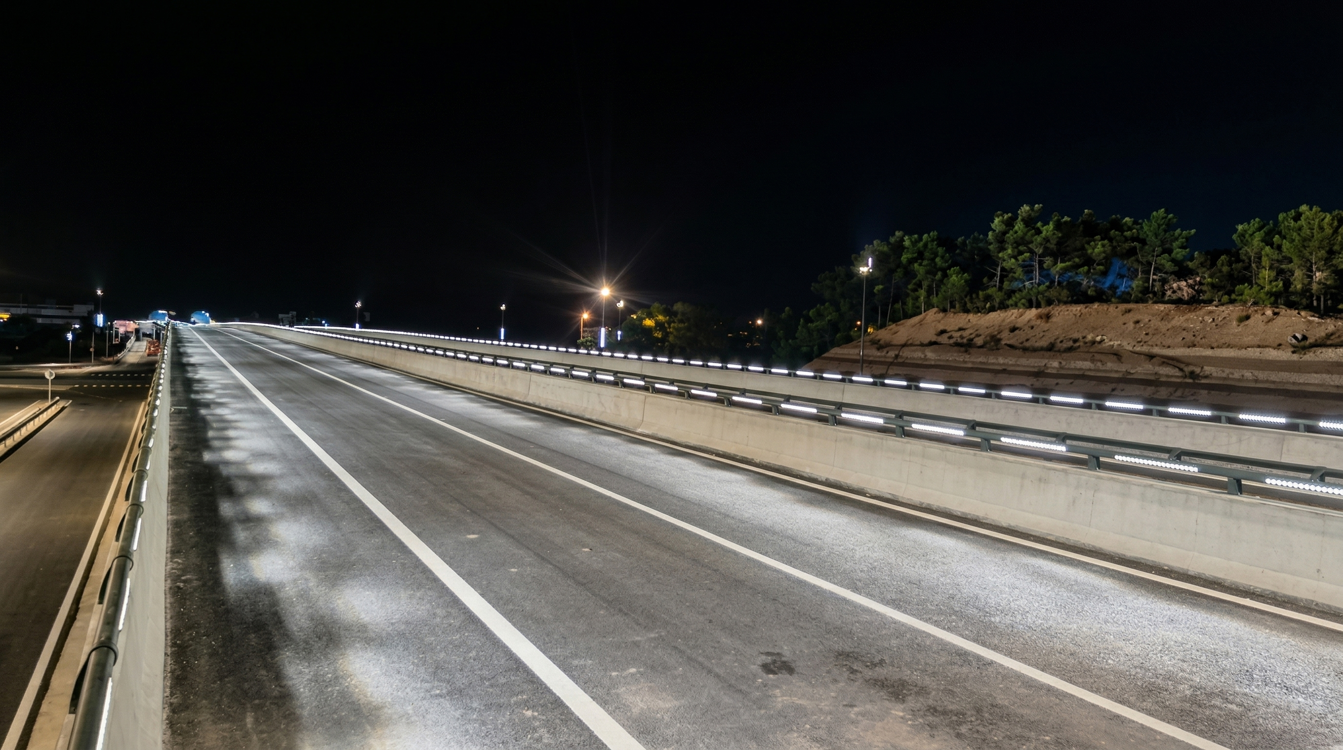 Mianyang Overpass urban interchange lighting and 4000K neutral white architectural illumination