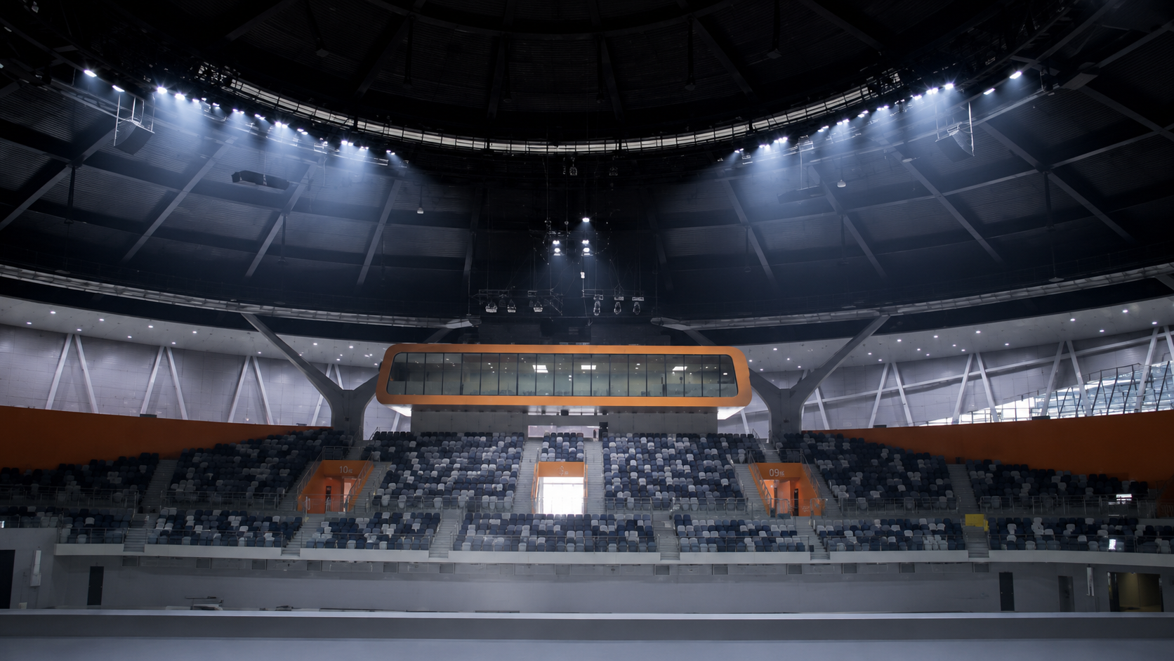 Zhaoqing New District Sports Center Arena stadium lighting project in Guangdong