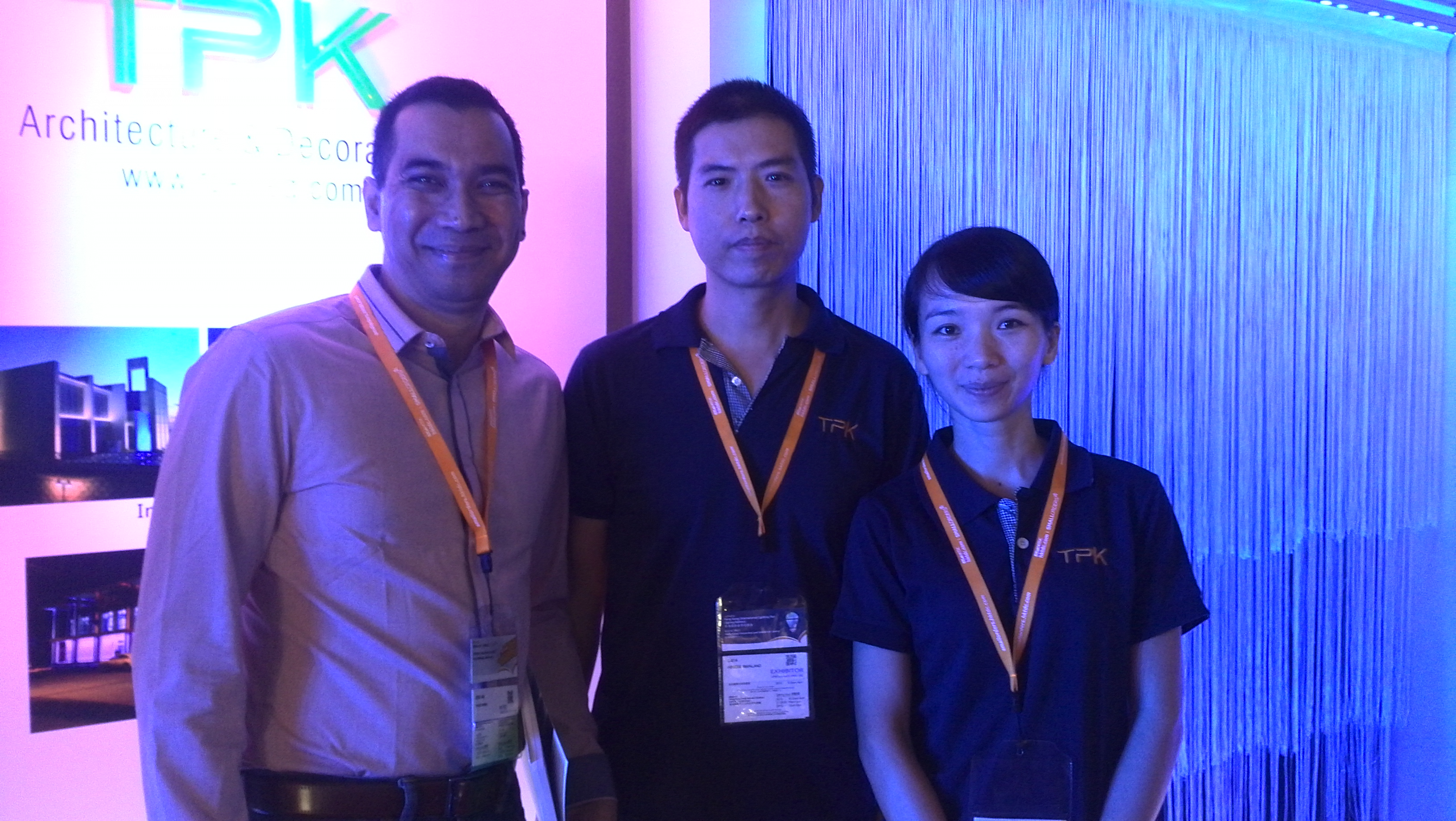 TPK representatives presenting outdoor luminaire options.
