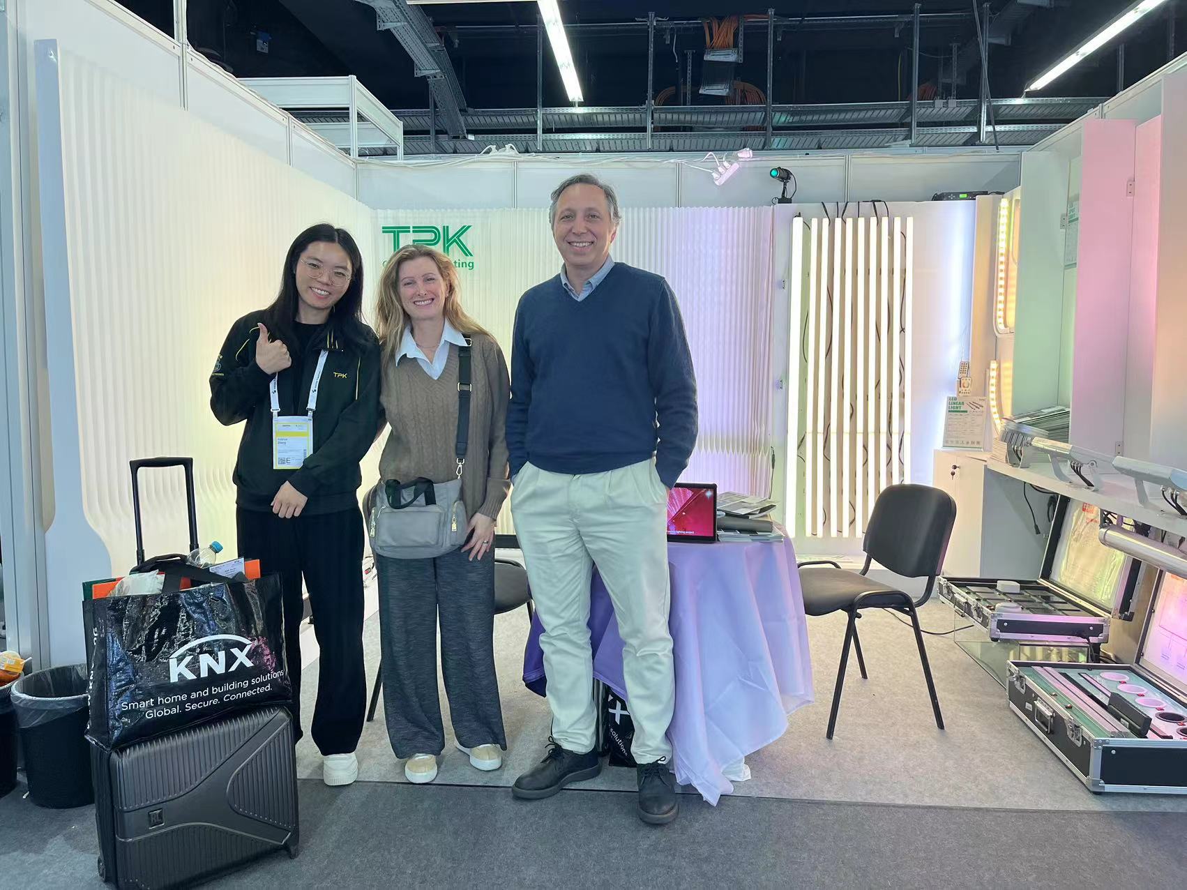 TPK Lighting global sales team at the Light + Building 2024 exhibition