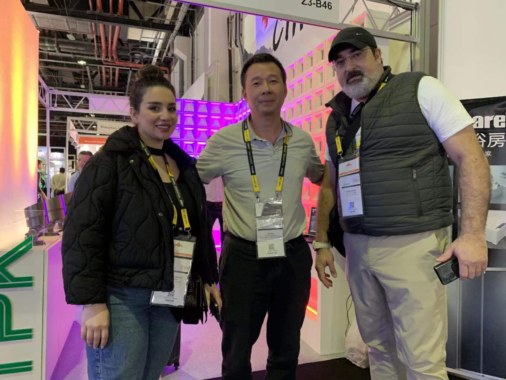 TPK Lighting booth at Light Middle East 2023 in Dubai.