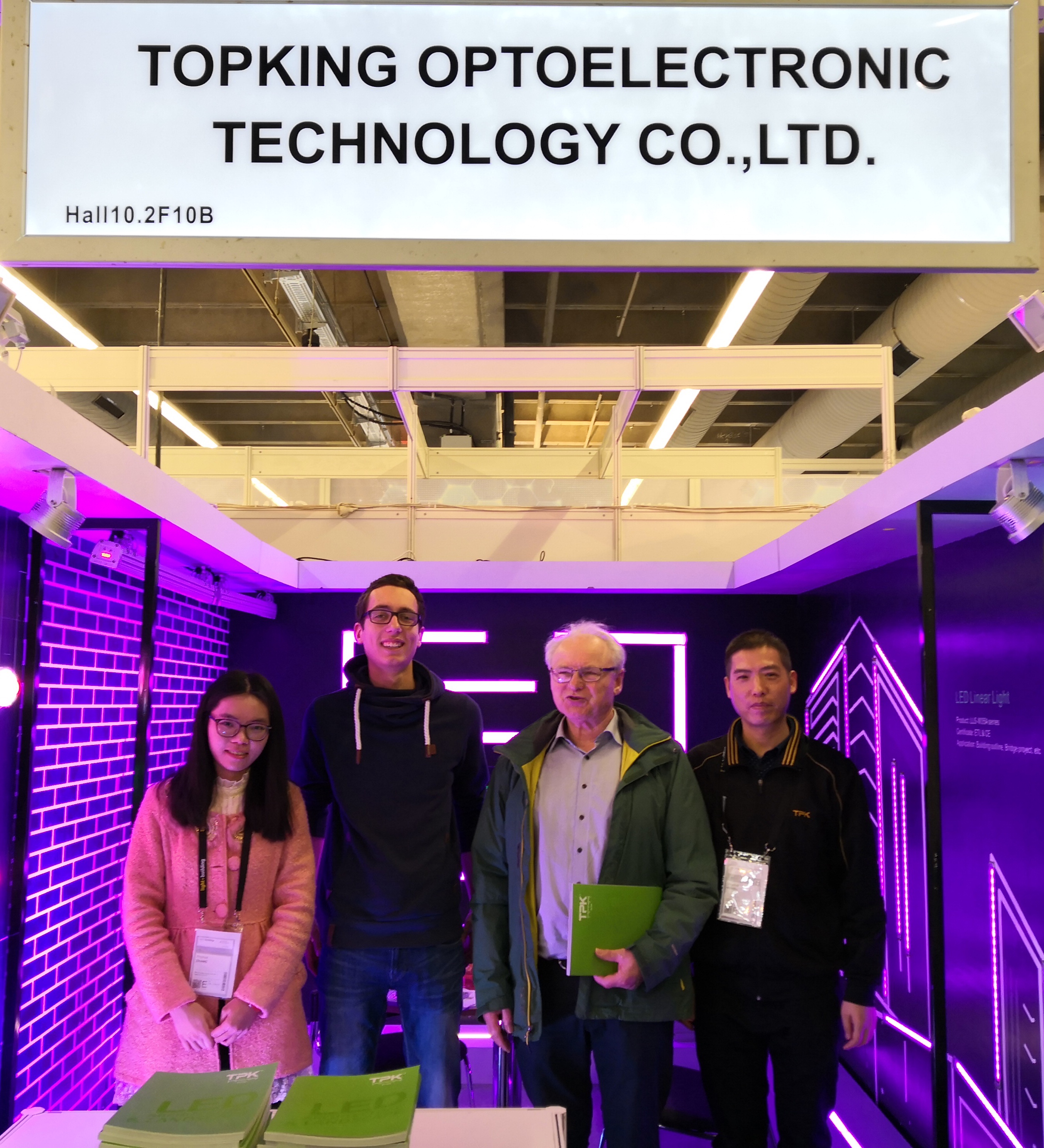 International visitors at the TPK booth.