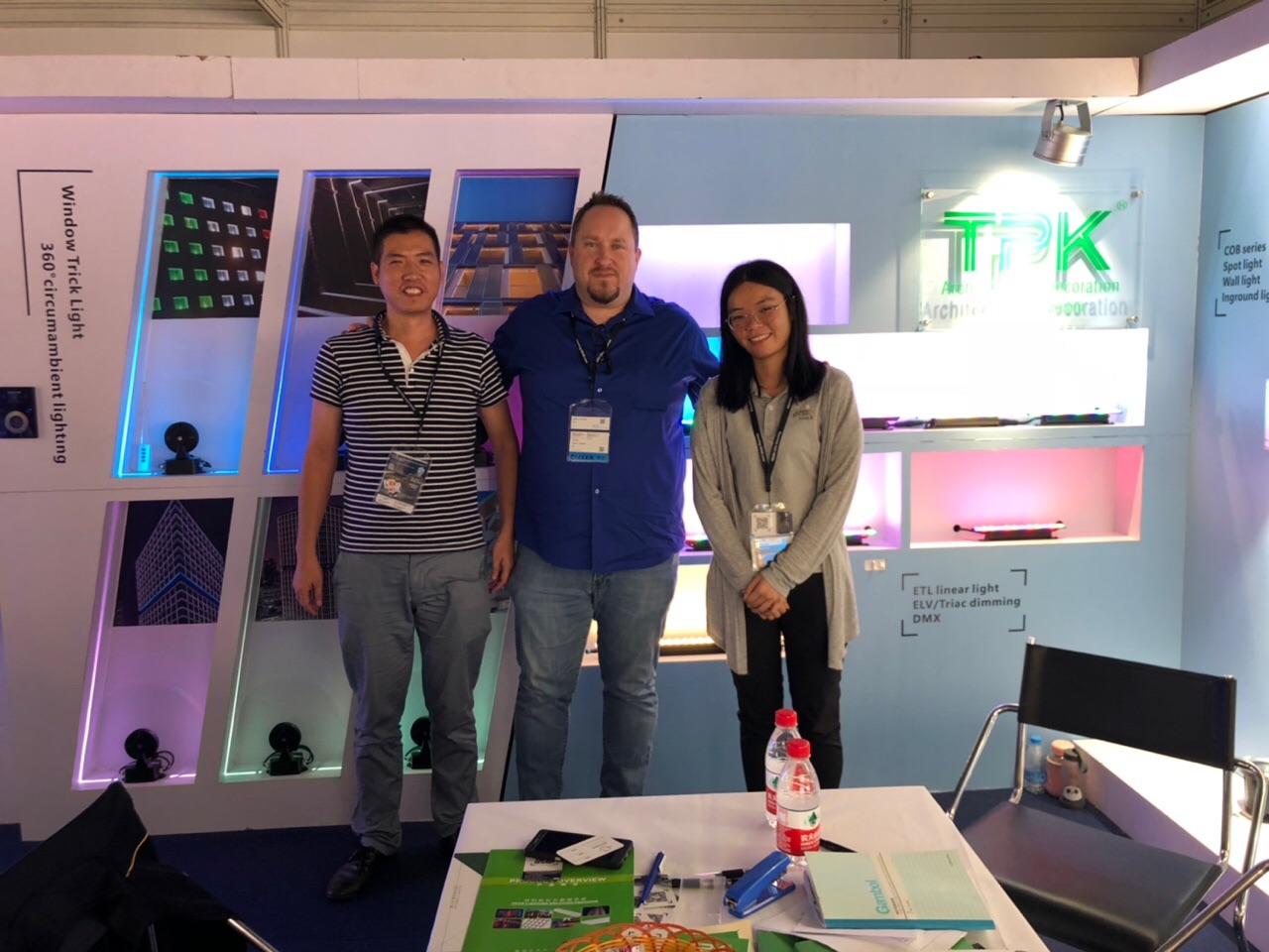 Facade lighting solutions presented to lighting designers.
