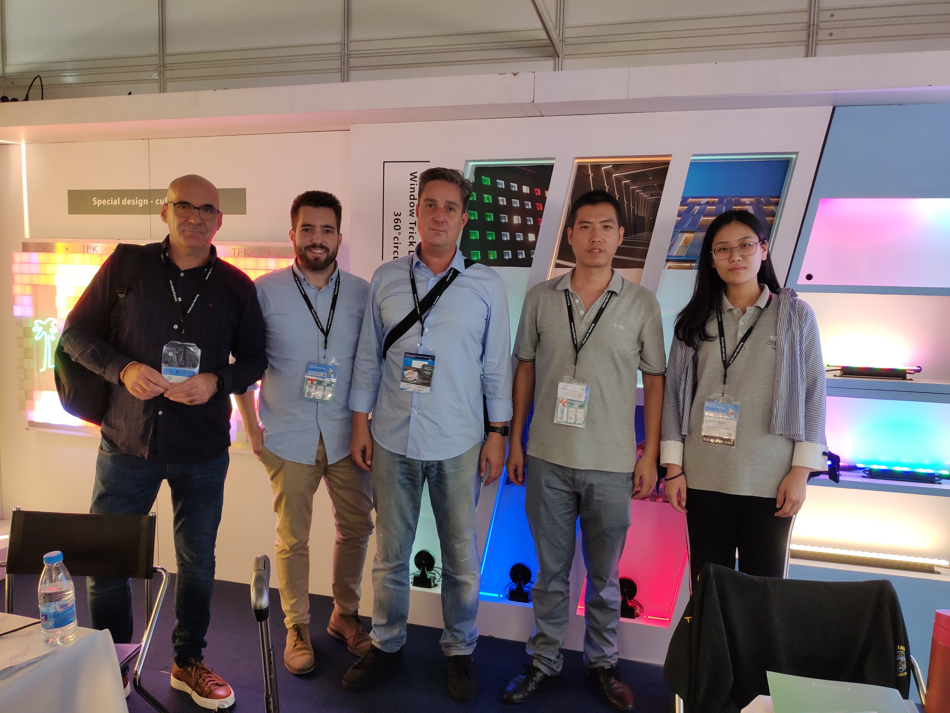 TPK Lighting team at the 2019 HKTDC Autumn Lighting Fair.